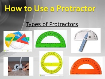 Preview of How to Use a Protractor Power Point, Note Taking Guide, and Video Project