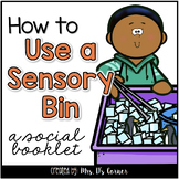 How to Use a Sensory Bin Social Story Booklet + Sensory Bi