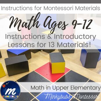 Preview of How to Use your Math 2 Materials Montessori inc 1st Presentations Instructions