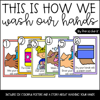 Preview of How to Wash Your Hands Posters | Hand Washing | Classroom Posters