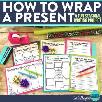 Preview of How to Wrap a Present | Christmas Writing Activity | Holiday Paper