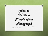 How to Write A Simple Fact Paragraph