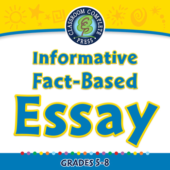 Preview of How to Write An Essay: Informative Fact-Based Essays - NOTEBOOK Gr. 5-8