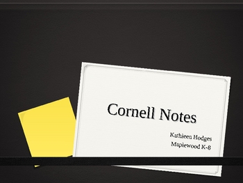 Preview of How to Write Cornell Notes Lesson