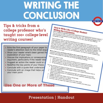 how to write a conclusion in an essay college