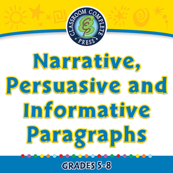 Preview of How to Write Narrative, Persuasive and Informative Paragraphs NOTEBOOK