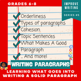 How to Write Paragraphs - Writing A Paragraph Distance Learning