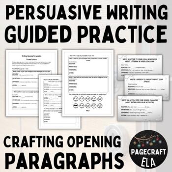 Preview of How to Write Persuasive Opening Paragraphs for Speeches, Articles and Letters