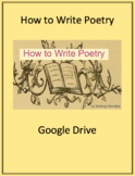 How to Write Poetry