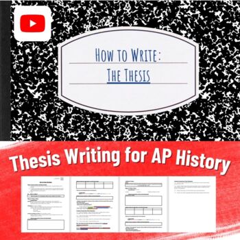 Preview of How to Write: The Thesis (AP History Lesson Plan)