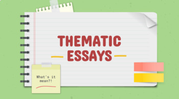 Preview of How to Write Thematic Essays (Step-By-Step with Video)