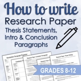 How to Write Thesis, Intro & Conclusion Paragraphs (Resear