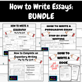 Preview of How to Write Writing BUNDLE Step by Step