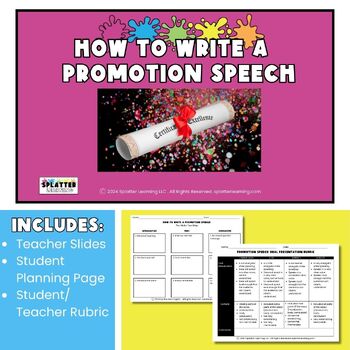 how to write a speech for promotion