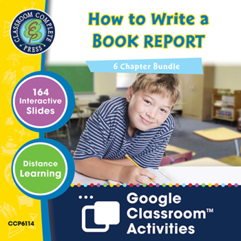 Preview of How to Write a Book Report - Google Slides BUNDLE Gr. 5-8