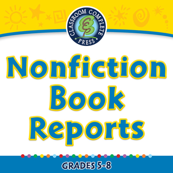 Preview of How to Write a Book Report: Nonfiction Book Reports - NOTEBOOK Gr. 5-8