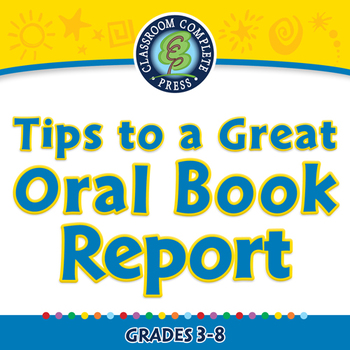 Preview of How to Write a Book Report: Tips to a Great Oral Book Report - MAC Gr. 3-8