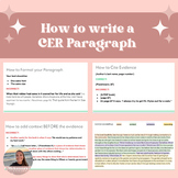 How to Write a CER Paragraph
