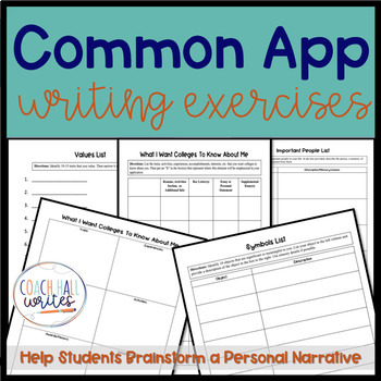 Preview of How to Write a Common App Essay | Writing Exercises for Personal Narratives