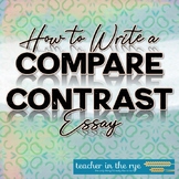 How to Write a Compare Contrast Essay Lesson with Planners