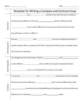 Preview of How to Write a Compare and Contrast Extended Response