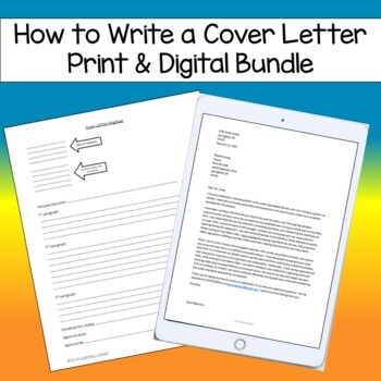 Preview of How to Write a Cover Letter Print & Digital Bundle