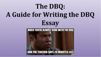 Preview of How to Write a DBQ APUSH Google Slides
