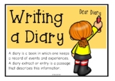How to Write a Diary Information Poster Set/Anchor Charts