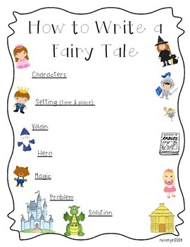How to Write a Fairy Tale by Runner Girl Teachers Pay Teachers