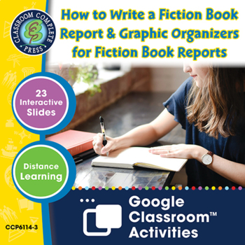 Preview of Fiction Book Reports & Graphic Organizers for Fiction Book Reports - Google