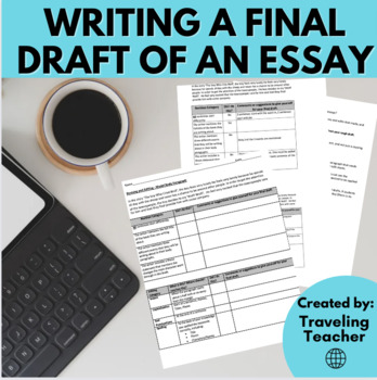 Preview of How to Write a Final Draft of an Essay: ELA Test Prep, Printable Worksheets