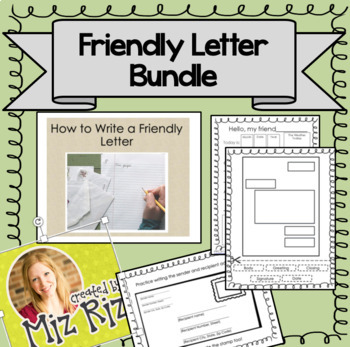 Preview of How to Write a Friendly Letter Bundle!  PowerPoint & 3 Practice Pages