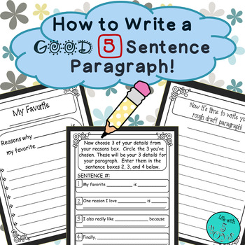 Preview of How to Write a GOOD 5 Sentence Paragraph!