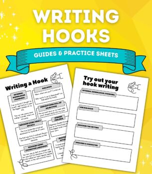 Preview of How to Write a Hook Narrative Writing and Editing Practice Worksheets