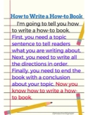 How to Write a How-to Book (poster)
