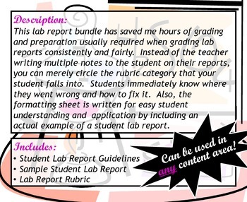 write my lab report