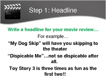 how to write movie review ppt