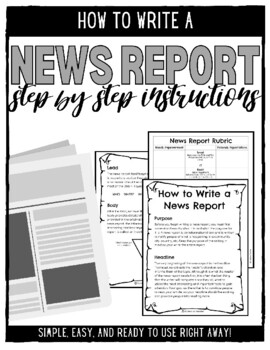 how to write a news report