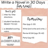 How to Write a Novel in 30 Days-Creative Writing-Assessmen