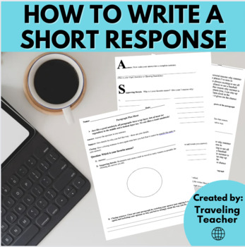 Preview of How to Write a Short Response: ELA Test Prep, Writing Skills and Strategies