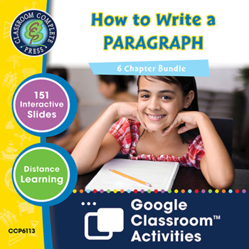 Preview of How to Write a Paragraph - Google Slides BUNDLE Gr. 5-8