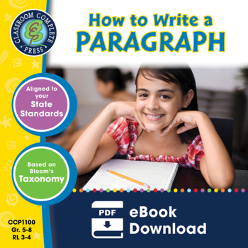 Preview of How to Write a Paragraph Gr. 5-8 - Distance Learning