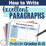 How to Write a Paragraph | Mini Unit Middle School