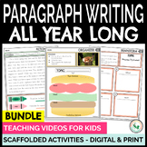 How to Write a Paragraph Year Long Digital & Print Bundle 
