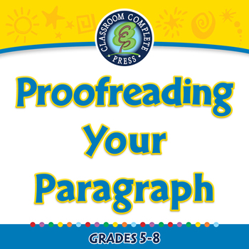 Preview of How to Write a Paragraph: Proofreading Your Paragraph - NOTEBOOK Gr. 5-8