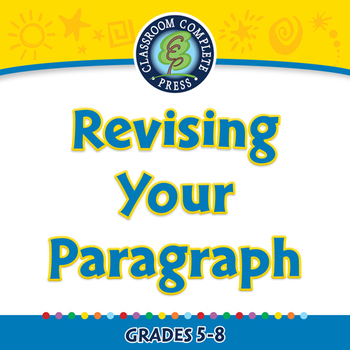 Preview of How to Write a Paragraph: Revising Your Paragraph - NOTEBOOK Gr. 5-8