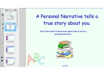 Preview of How to Write a Personal Narrative