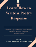 How to Write a Poetry Response + Poetry Task Cards + "The 