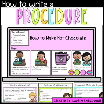 Preview of How to Write a Procedure - PowerPoint Presentation