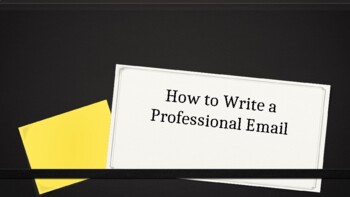 Preview of How to Write a Professional Email